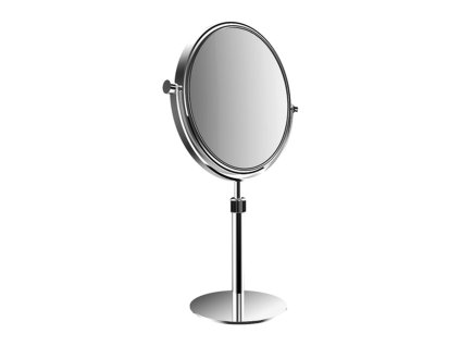 Emco Cosmetic mirrors Pure - Stojící kulaté holící a kosmetické zrcadlo, Ø 201 mm, 5 násobné zvětšování, chrom 109400121