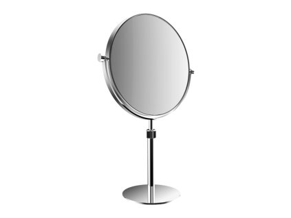 Emco Cosmetic mirrors Pure - Stojící kulaté holící a kosmetické zrcadlo, Ø 229 mm, 3 násobné zvětšování, chrom 109400120