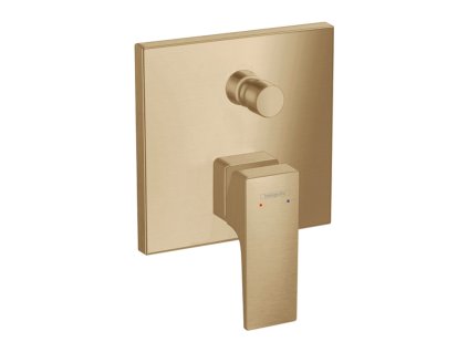 Hansgrohe Metropol Vanová baterie pod omítku s plnou pákou a zabudovanou bezpečnostní kombinací podle EN1717, kartáčovaný bronz 32546140