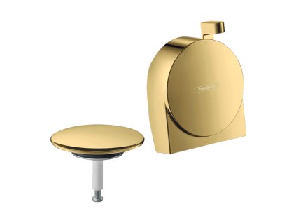 Hansgrohe Exafill S Vrchní sada vanového výtoku, odtokové a přepadové soupravy, leštěný vzhled zlata 58117990