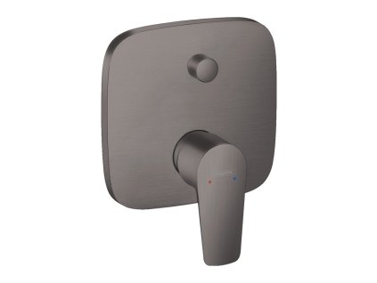 Hansgrohe Talis E Páková vanová baterie pod omítku, se zabudovanou bezpečnostní kombinací podle EN1717, kartáčovaný černý chrom 71474340