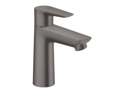 Hansgrohe Talis E Páková umyvadlová baterie 110 s odtokovou soupravou s táhlem, kartáčovaný černý chrom 71710340