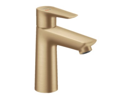 Hansgrohe Talis E Páková umyvadlová baterie 110 CoolStart s odtokovou soupravou s táhlem, kartáčovaný bronz 71713140