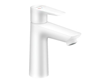Hansgrohe Talis E Páková umyvadlová baterie 110 CoolStart s odtokovou soupravou s táhlem, matná bílá 71713700