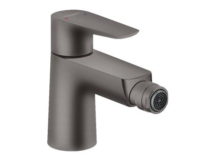 Hansgrohe Talis E Páková bidetová baterie s odtokovou soupravou s táhlem, kartáčovaný černý chrom 71720340