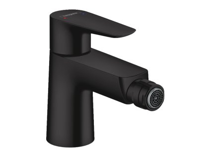 Hansgrohe Talis E Páková bidetová baterie s odtokovou soupravou s táhlem, matná černá 71720670
