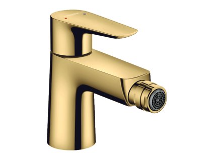 Hansgrohe Talis E Páková bidetová baterie s odtokovou soupravou s táhlem, leštěný vzhled zlata 71720990