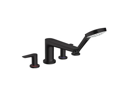 Hansgrohe Talis E 4-otvorová baterie na okraj vany, matná černá 71748670