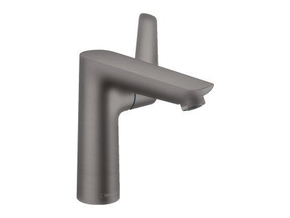 Hansgrohe Talis E Páková umyvadlová baterie 150 s odtokovou soupravou s táhlem, kartáčovaný černý chrom 71754340