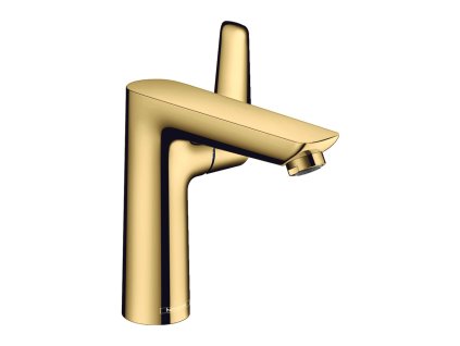 Hansgrohe Talis E Páková umyvadlová baterie 150 s odtokovou soupravou s táhlem, leštěný vzhled zlata 71754990