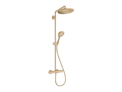 Hansgrohe Croma Select S Showerpipe 280 1jet EcoSmart s termostatem a ruční sprchou Raindance Select S 120 3jet, kartáčovaný bronz 26891140