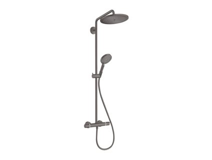 Hansgrohe Croma Select S Showerpipe 280 1jet EcoSmart s termostatem a ruční sprchou Raindance Select S 120 3jet, kartáčovaný černý chrom 26891340