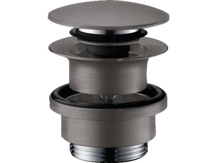 Hansgrohe Odtoková souprava Push-Open pro umyvadlové a bidetové baterie, kartáčovaný černý chrom 50100340