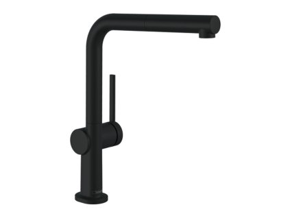 Hansgrohe Talis M54 kuchyňská páková baterie 270, vytahovatelný výtok, 1jet, sBox, matná černá 72809670