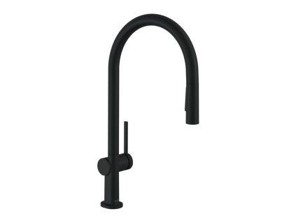 Hansgrohe Talis M54 kuchyňská páková baterie 210, EcoSmart, vytahovatelná sprška, 2jet, matná černá 72842670