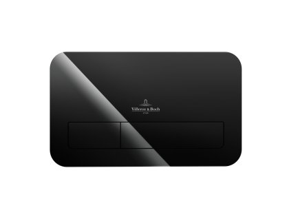 Villeroy & Boch ViConnect - Ovládací tlačítko k WC 200G, lesklé černé sklo 922400RB