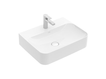 Villeroy & Boch Finion - Umyvadlo 600x470 mm bez přepadu, alpská bílá CeramicPlus 416861R1