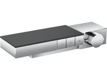 AXOR Edge Termostat s instalací na stěnu / pod omítku, pro 3 spotřebiče - diamantový brus, chrom 46141000