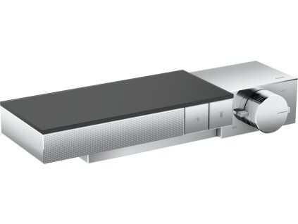 AXOR Edge Termostat s instalací na stěnu / pod omítku, pro 2 spotřebiče - diamantový brus, chrom 46241000