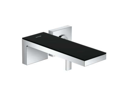AXOR MyEdition páková umyvadlová baterie pod omítku montáž na stěnu s výtokem 221 mm, chrom / černé sklo, 47060600