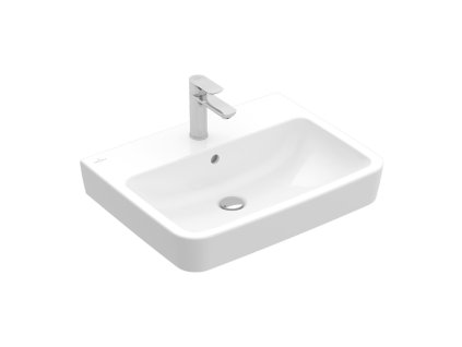Villeroy & Boch O.novo - Umyvadlo 550x460 mm, s přepadem, broušené, alpská bílá 4A41MG01