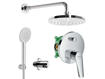 HG SET Logis E2 - Sprchový systém pod omítku - páková baterie kompletní sada, chrom