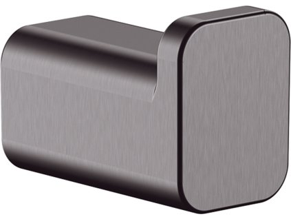 Hansgrohe AddStoris Jednoduchý háček, kartáčovaný černý chrom 41742340