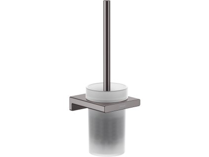 Hansgrohe AddStoris WC kartáč s držákem nástěnný, kartáčovaný černý chrom 41752340