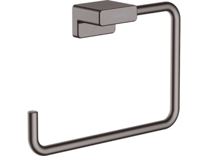 Hansgrohe AddStoris Kruh na ručník, kartáčovaný černý chrom 41754340
