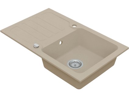 Vima 912 - Granitový dřez s odkapávací plochou 780x480x165mm, písková