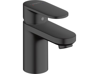 Hansgrohe Vernis Blend Páková umyvadlová baterie 70 s odtokovou soupravou s táhlem, matná černá 71550670