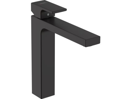 Hansgrohe Vernis Shape Páková umyvadlová baterie 190 s odtokovou soupravou s táhlem, matná černá 71562670