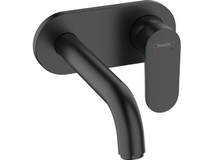 Hansgrohe Vernis Blend Páková umyvadlová baterie pod omítku, pro montáž na stěnu s výtokem 20,7 cm, matná černá 71576670