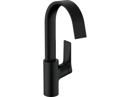 Hansgrohe Vivenis páková umyvadlová baterie 210 s otočným výtokem a odtokovou soupravou s táhlem, matná černá 75030670