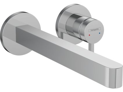Hansgrohe Finoris Páková umyvadlová baterie pod omítku, pro montáž na stěnu s výtokem 22,8 cm, chrom 76050000