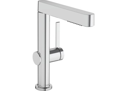 Hansgrohe Finoris Páková umyvadlová baterie 230 s vytažitelnou sprškou, 2jet a odtokovou soupravou Push-Open, chrom 76063000