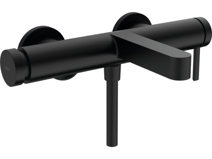 Hansgrohe Finoris Páková vanová baterie na stěnu, matná černá 76420670
