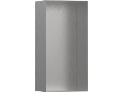Hansgrohe XtraStoris Minimalistic Výklenek do stěny bez rámu 300/150/100, kartáčovaná nerezová ocel, 56070800