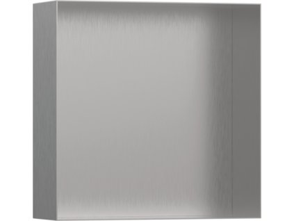 Hansgrohe XtraStoris Minimalistic Výklenek do stěny bez rámu 300/300/100, kartáčovaná nerezová ocel, 56073800