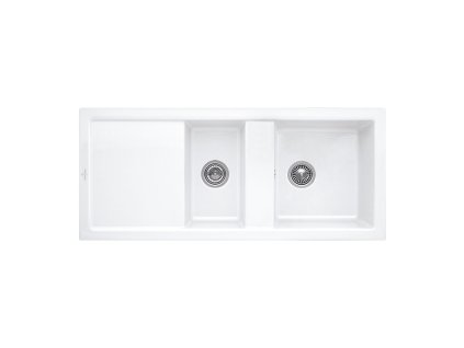 VILLEROY & BOCH Villeroy Boch Subway 80 - Keramický vestavný dřez 1160x510 mm, alpská bílá CeramicPlus 672601R1