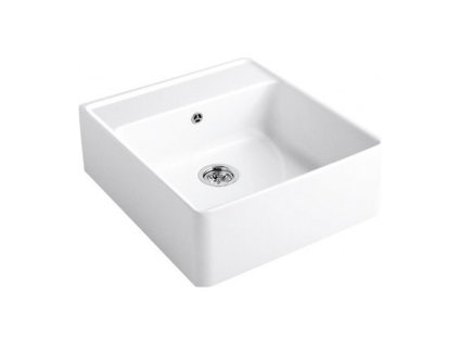 Villeroy & Boch Single-bowl - Keramický dřez 595x630x220 mm, alpská bílá CeramicPlus 632061R1