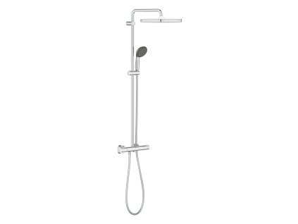 GROHE Vitalio Start System 250 Cube - Sprchový systém s termostatem na zeď, Chrom 26696000