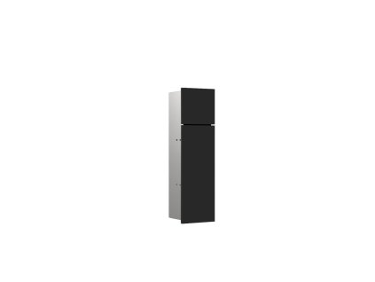 Emco Asis - WC modul vestavěný, 600x150mm, panty vlevo, matná černá 975551402