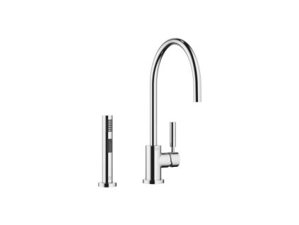 Dornbracht Tara Classic - 2-otvorová dřezová baterie s vytahovací duální sprchou, chrom 33826888-00+27721970-00