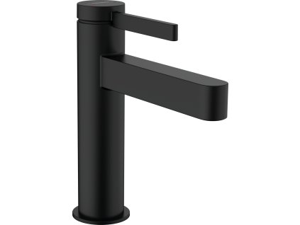 Hansgrohe Finoris Páková umyvadlová baterie 110 CoolStart s odtokovou soupravou Push-Open, matná černá 76024670