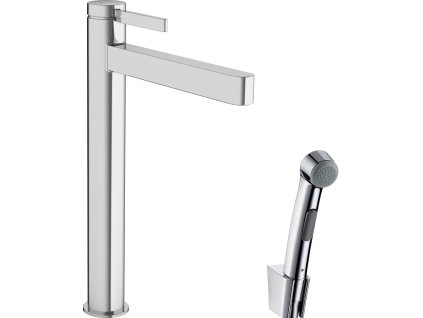 Hansgrohe Finoris Páková umyvadlová baterie 260 s ruční sprchou Bidette a sprchovou hadicí 160 cm, chrom 76220000