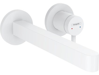 Hansgrohe Finoris Páková umyvadlová baterie pod omítku, pro montáž na stěnu s výtokem 22,8 cm, matná bílá 76050700