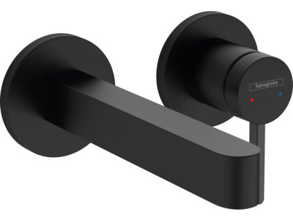 Hansgrohe Finoris Páková umyvadlová baterie pod omítku, pro montáž na stěnu s výtokem 16,8 cm, matná černá 76051670