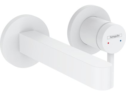 Hansgrohe Finoris Páková umyvadlová baterie pod omítku, pro montáž na stěnu s výtokem 16,8 cm, matná bílá 76051700