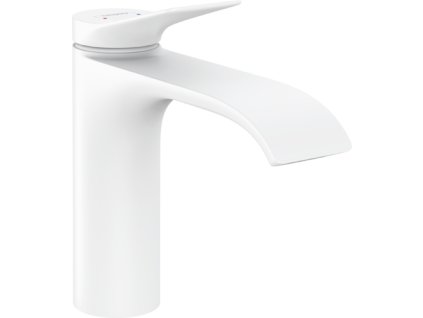 Hansgrohe Vivenis Páková umyvadlová baterie 110 s odtokovou soupravou s táhlem, matná bílá 75020700